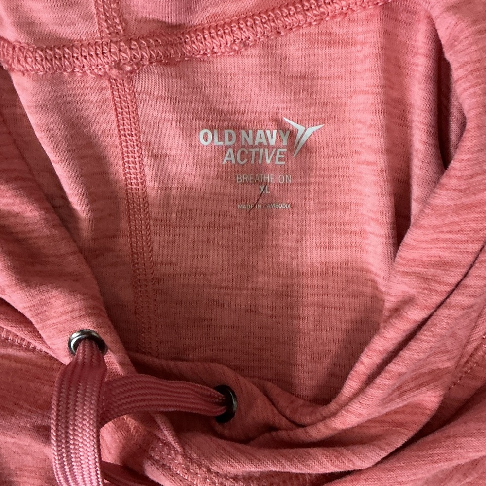 Old Navy Coral Hoodie Sweatshirt - Picture 3 of 5